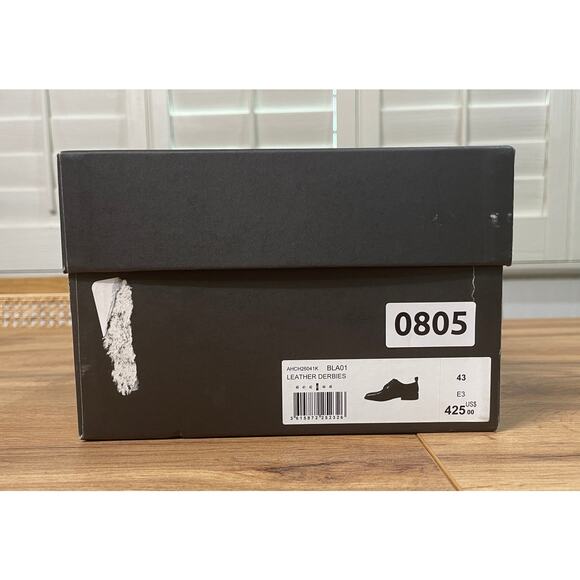 The Kooples Men's Leather Derbies Dress Shoes Black Leather Size 9 US 43 FR NIB - Picture 12 of 13